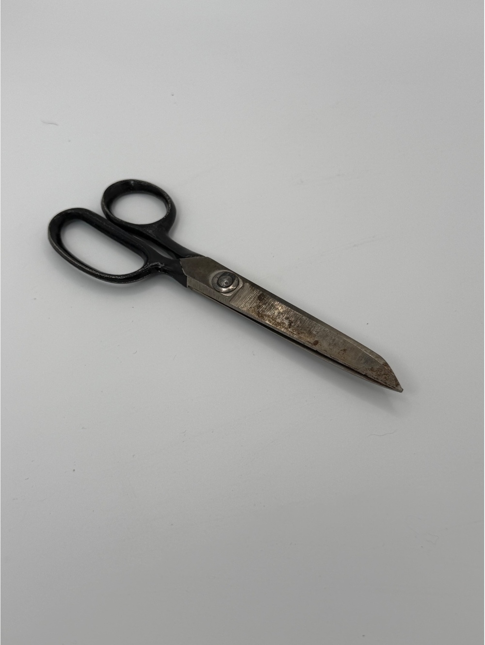 Vintage 10" Heavy Duty Tailor Dressmaker Scissors Shears Black Handle L10